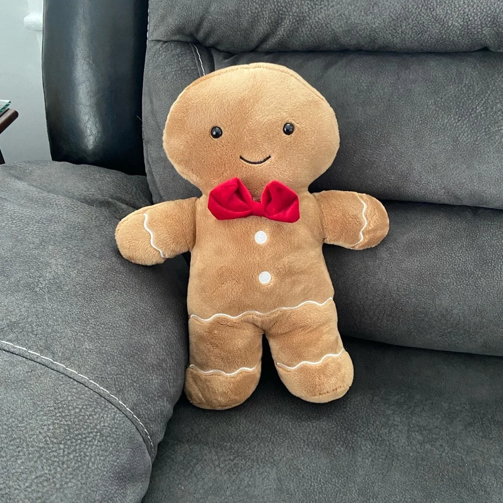 Gingerbread man Pillow Holiday Christmas Decorative Pillow